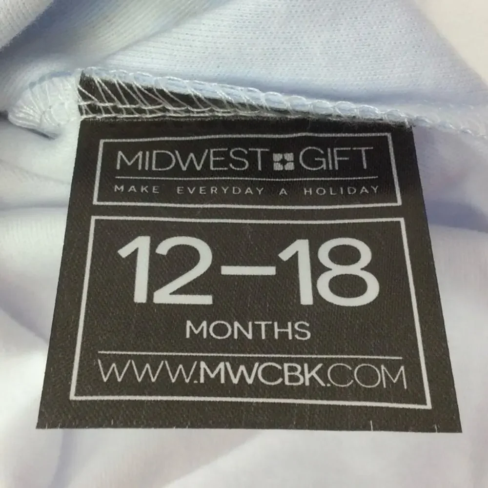Midwest Gift Cowboy Creeper Western Rodeo Infant One Piece Snap Closure 12/18 mo